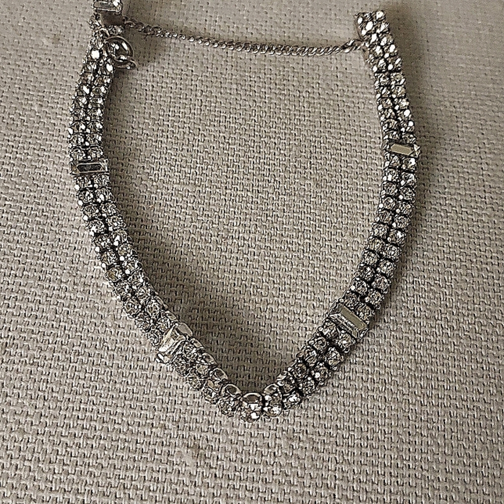 Rare Vintage Sterling Kramer Rhinestone Bracelet